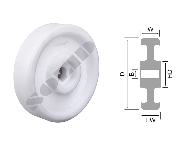 Series 903 UHMW Wheel