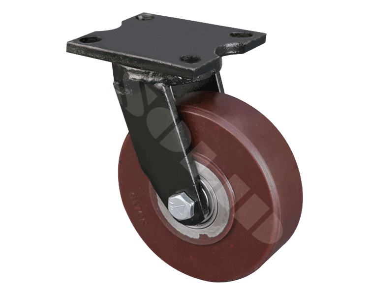 Heavy Duty M. S. Plate Fabricated Caster with Double Thrust Bearings