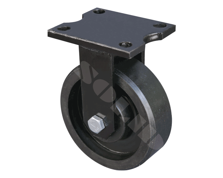Heavy Duty M. S. Plate Fabricated Caster with Double Thrust Bearings